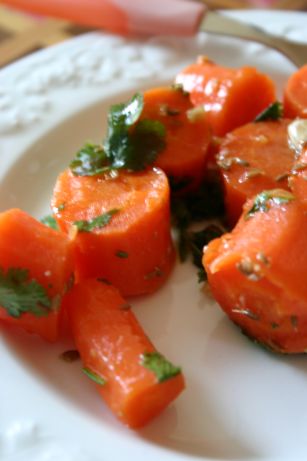 Salade de carottes au cumin et à la coriandre