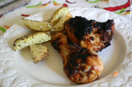 Grilled BBQ chicken