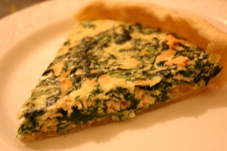 Tarte saumon épinards